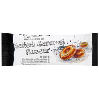 Батончик Veggo Тофу со вкусом соленой карамели в какао глазури 40г - купить, цены на WINETIME - фото 1