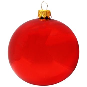 Shiny/Matte Red Christmas Tree Ball 8cm in assortment - buy, prices for - photo 3