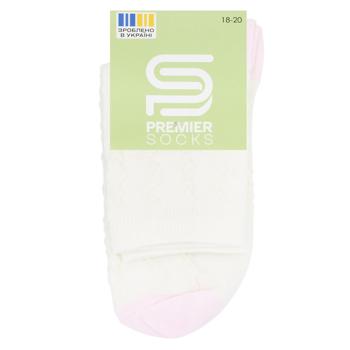 Носки детские Premier Socks высокие ажурные р.16-22 белый - купить, цены на - фото 2