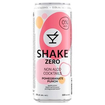 Shake Zero Pomegranate Punch Non-alcoholic Strongly Carbonated Drink 0.33l - buy, prices for EKO Market - photo 1