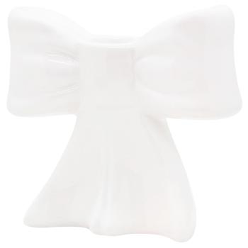 Підсвічник керамічний Бант колір білий 733-793 BONADI 1 шт - купить, цены на WINETIME - фото 3
