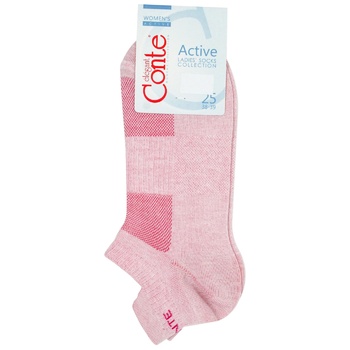 Шкарпетки жіночі Conte Elegant Active р.25 рожевий - купити, ціни на - фото 1