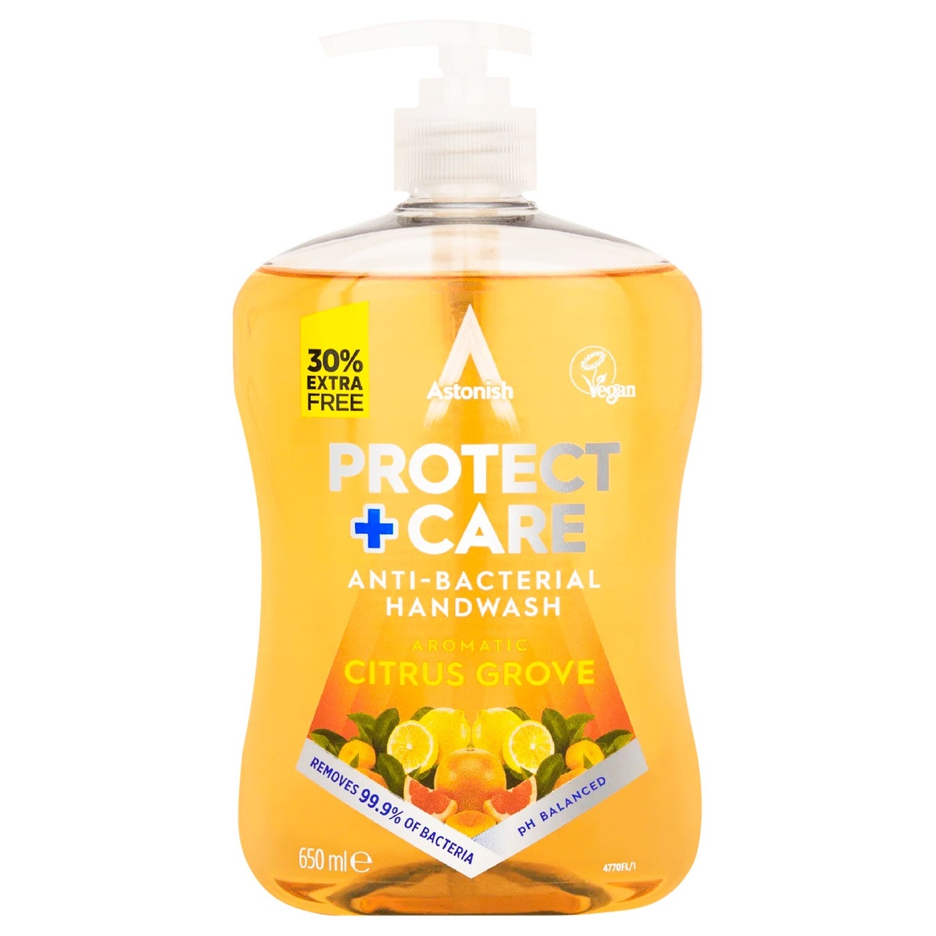 

Мыло жидкое Astonish Protect&Care Aromatic Citrus Grove антибактериальное 650мл