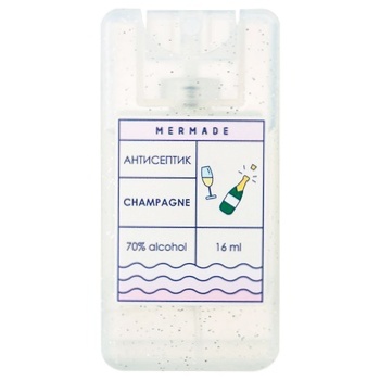 Mermade Champagne Hand Antiseptic 16ml - buy, prices for ULTRAMARKET - photo 1