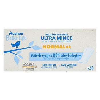 Auchan Ultra Thin Daily Pads 30pcs - buy, prices for Auchan - photo 2