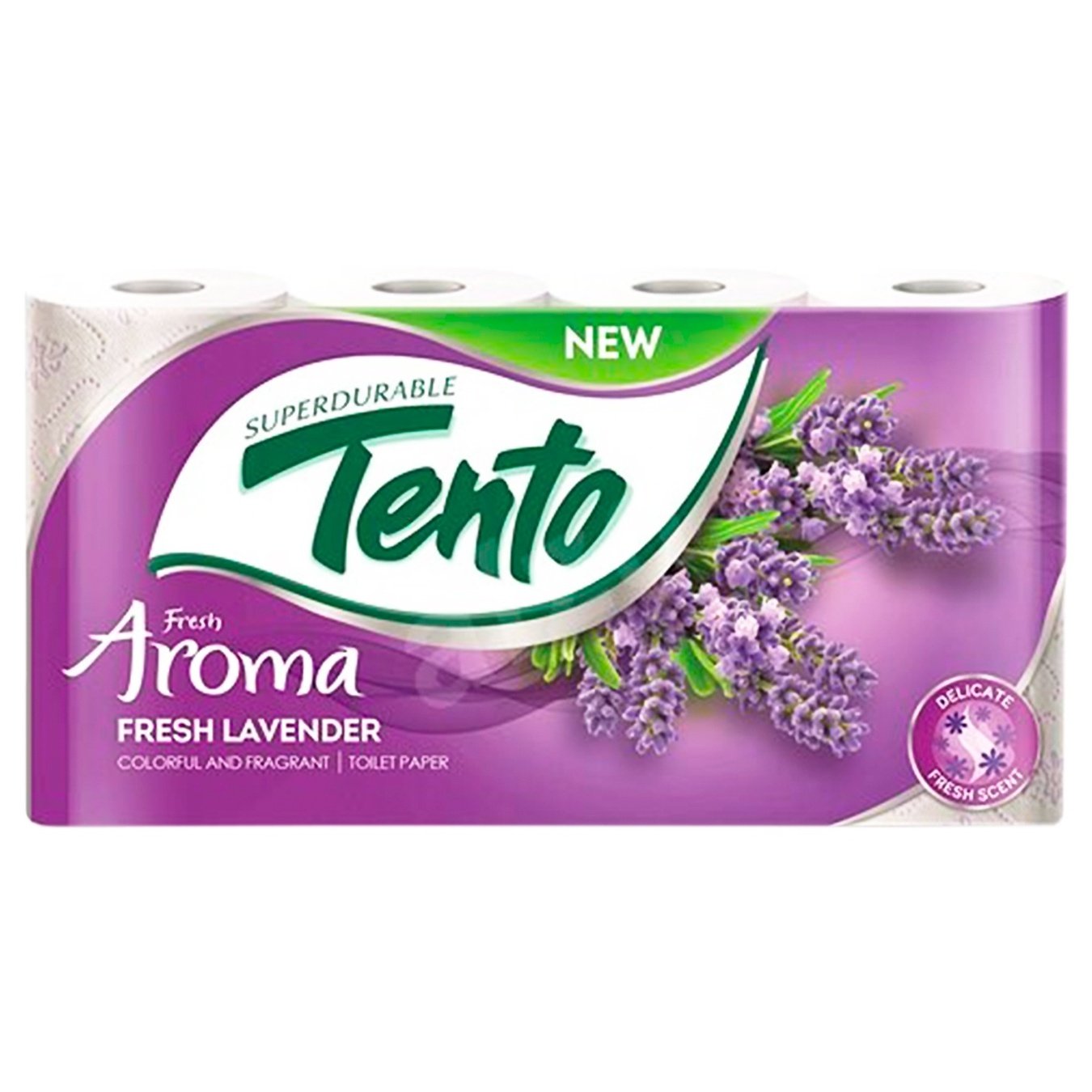 

Туалетная бумага Tento Fresh Lavender 2 слоя 8шт