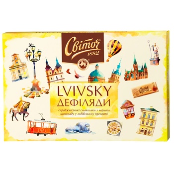 SVITOCH® Lvivski Defiliady dark boxed chocolates 205g - buy, prices for Chudo Market - photo 1