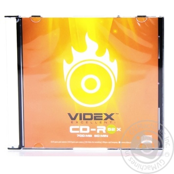 Диск Videx Allegro CD-R Mamba 52x 700Мб - купить, цены на Auchan - фото 1