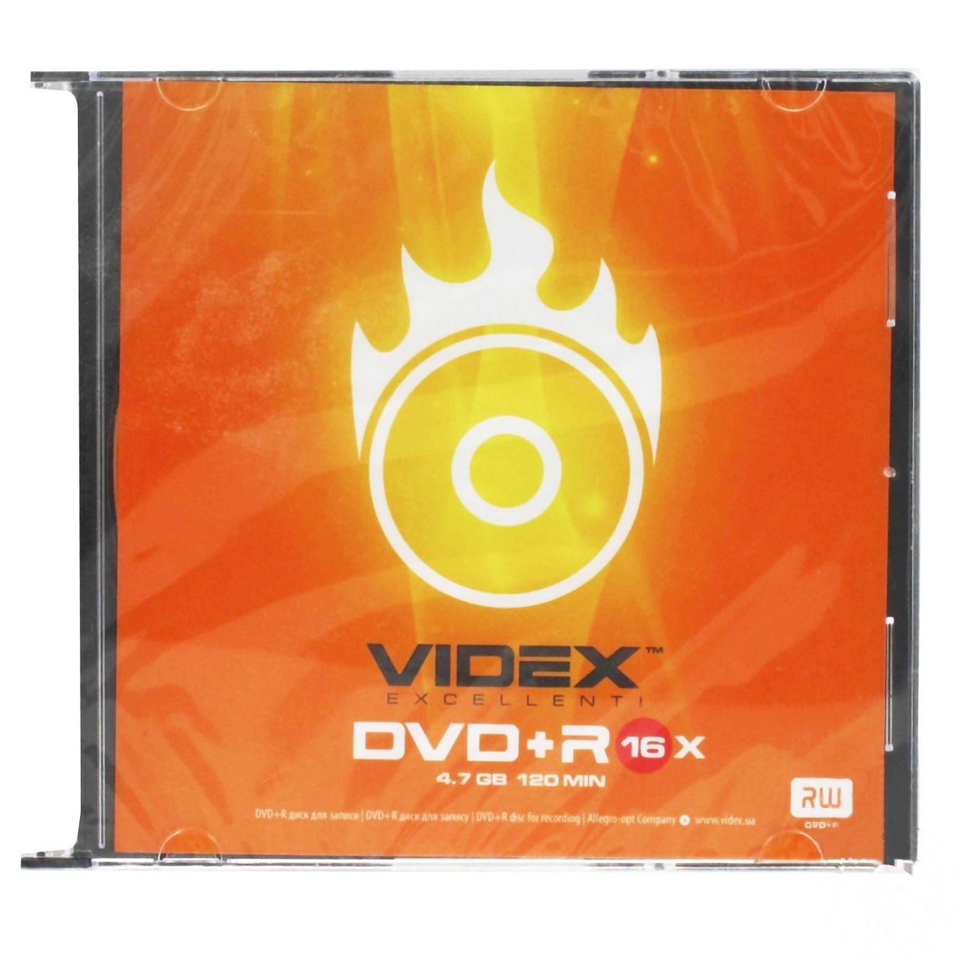 

Диск Videx Allegro DVD-R 16x 4,7Гб
