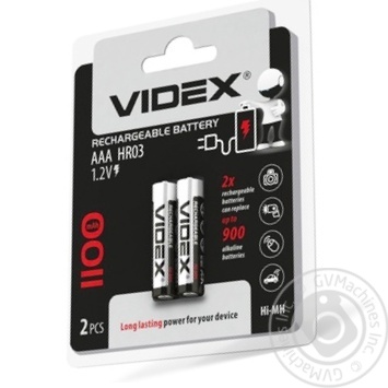 Videx Battery AA HR3 1100mAh 2pcs