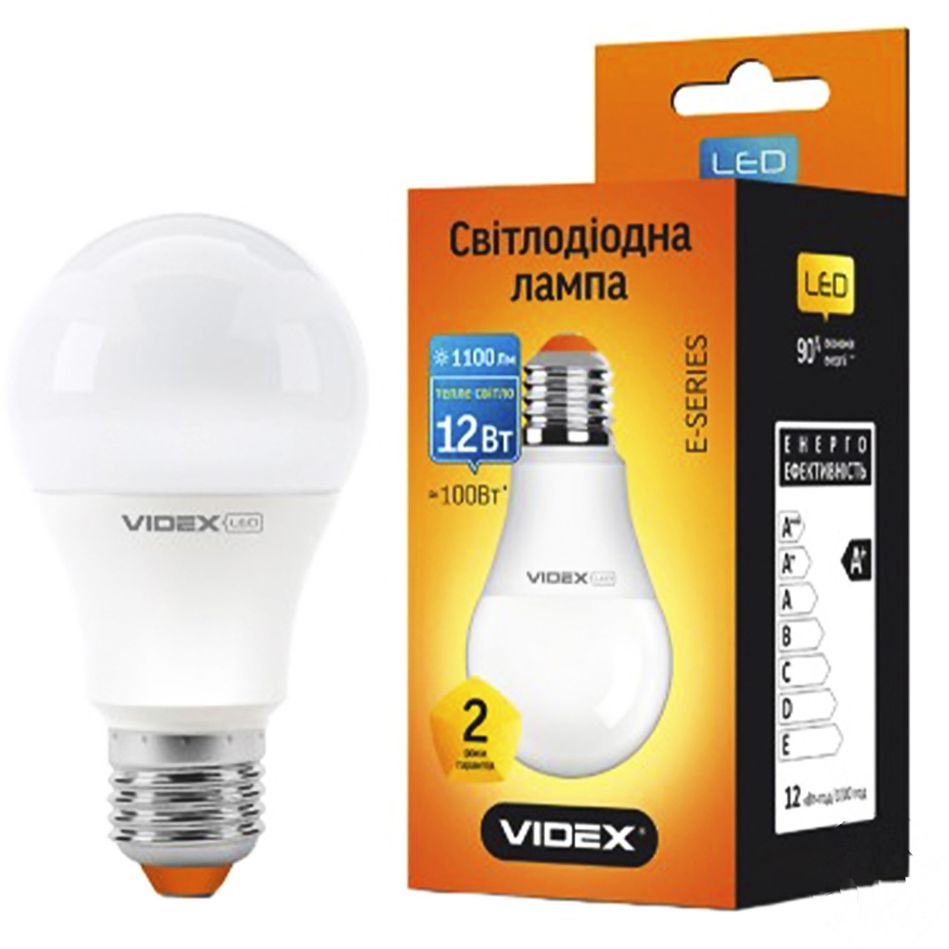 

Лампа LED Videx A60E 12W E27 K3000