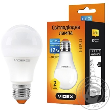 Лампа светодиодная Videx A60е 12W E27 K3000 - купить, цены на Auchan - фото 1