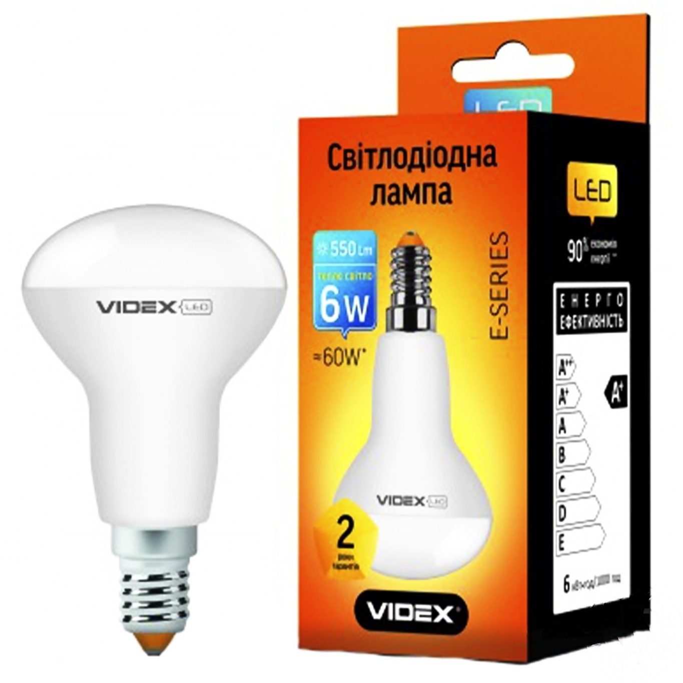 

Лампа Videx светодиодная R50Е 6W E14 3000K