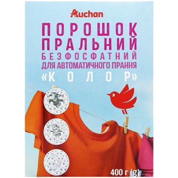 Auchan Color Phosphate-free Machine Washing Powder 400g - buy, prices for - photo 2