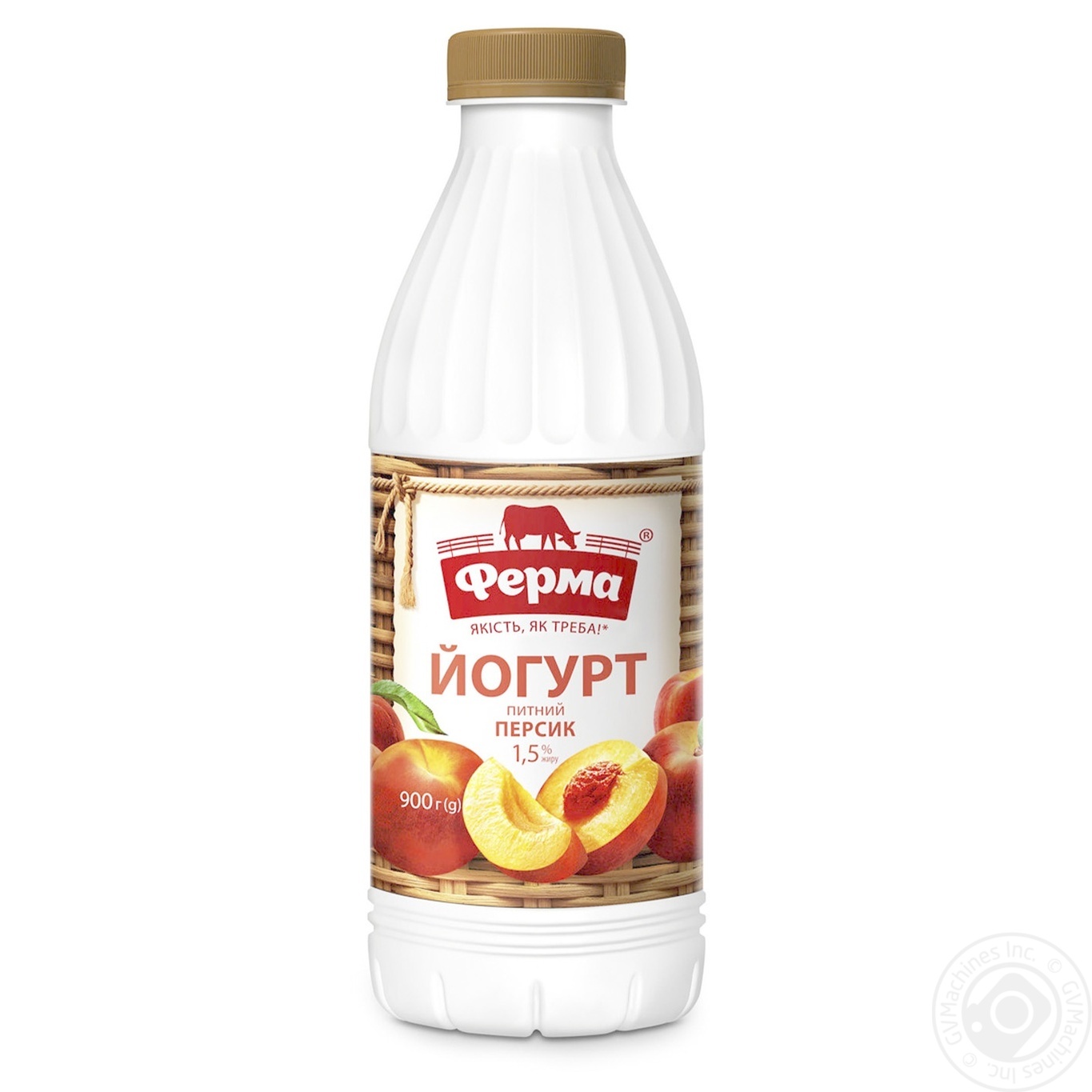 

Йогурт Ферма Персик 1,5% 900г