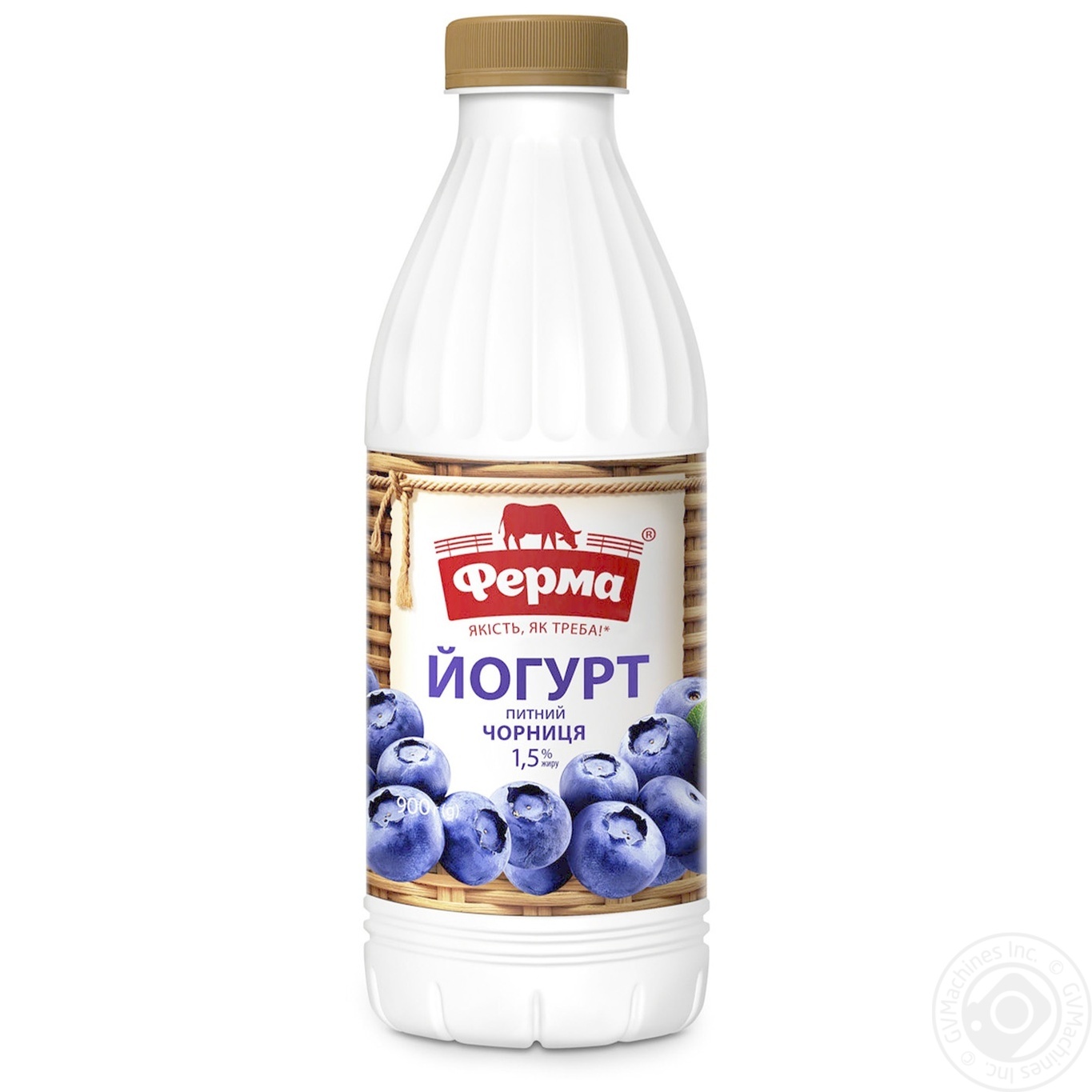 

Йогурт Ферма Черника 1,5% 900г