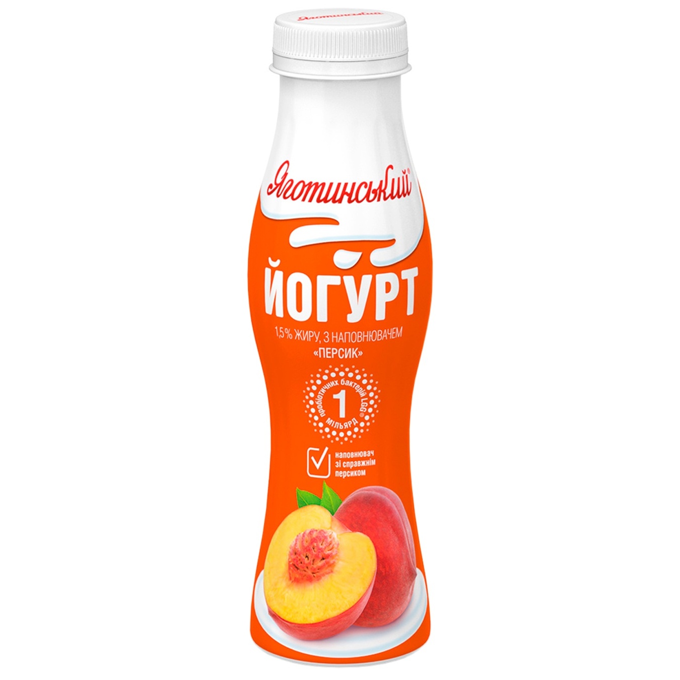 

Йогурт Яготинский персик 1,5% 270г