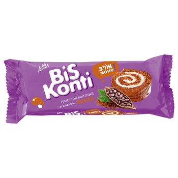 Biskonti Cocoa Roll 150g - buy, prices for Auchan - photo 1