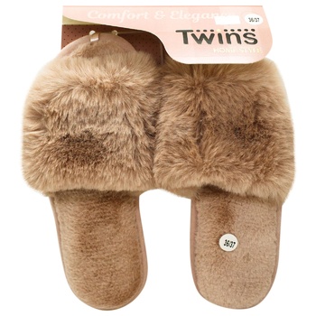 Twins Women's Home Slippers fur s.36/37 powder - buy, prices for - photo 1