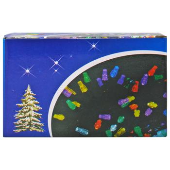 Гирлянда электрическая 9м черный кабель 100 лампочек разноцветный - купить, цены на КОСМОС - фото 2