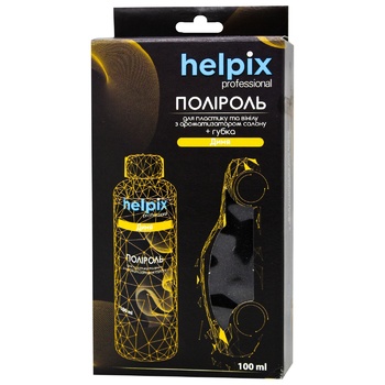 Полироль для пластика и винила Helpix Professional Дыня c губкой 100ml - купить, цены на - фото 2