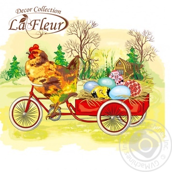 La Fleur Easter Walk Two-ply Napkin 33x33cm 20pcs - buy, prices for MegaMarket - photo 1