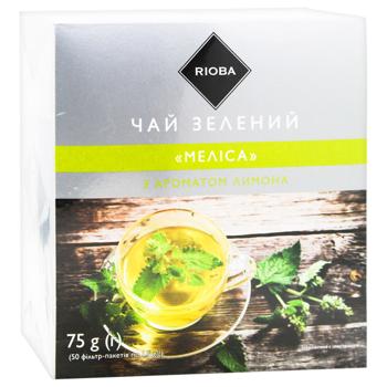 Rioba Melissa with Lemon Flavor Green Tea 1,5g*50pcs - buy, prices for - photo 2