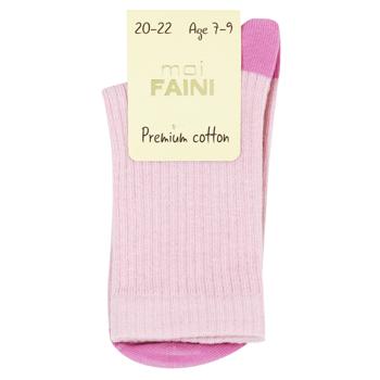 Moi Faini Ribbed Children's Socks s.20-22 Pink - buy, prices for - photo 1