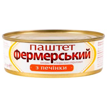 Паштет Онисс Фермерський печінковий 240г - купити, ціни на Cупермаркет "Харків" - фото 1