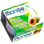 Корм вологий Monge Fruits з куркою та папайєю для котів 80г