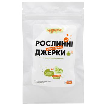 Джерки растительные Vegurman вкус курица гриль 45г - купить, цены на ULTRAMARKET - фото 1