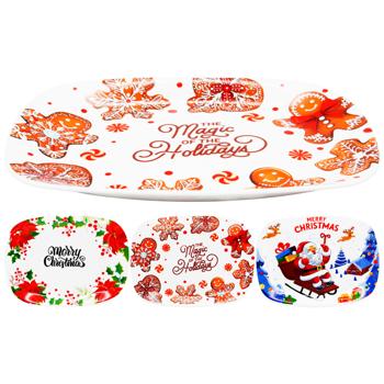 Bormioli Rocco Magic Holidays Rectangular Plate 28x20cm - buy, prices for Auchan - photo 1