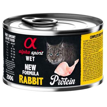 Вологий корм для котів Alpha Spirit Adult 200 г - кролик - купить, цены на MasterZoo - фото 1