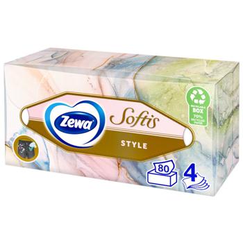 Zewa Softis Napkins cosmetic 4 layers of 80 pieces - buy, prices for Auchan - photo 6