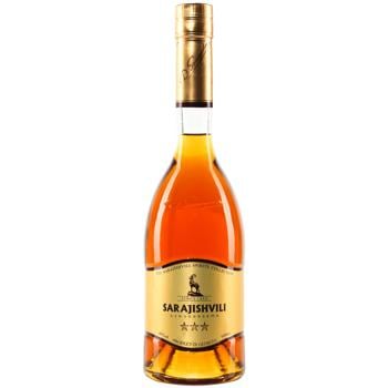 Sarajishvili 3 Years Brandy 40% 0.5l - buy, prices for AlcoHub - photo 1