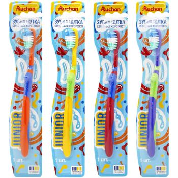 Auchan Junior Medium Toothbrush - buy, prices for Auchan - photo 1