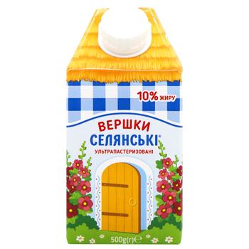 Selianski  Ultrapasteurized Cream 10% 500g - buy, prices for Torba - photo 2