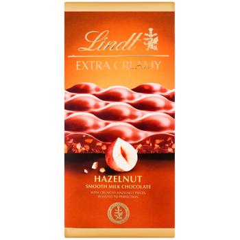 Lindt Exra Creamy Milk Chocolate with Hazelnut 80g