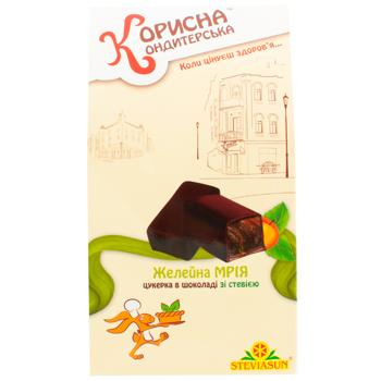 Korysna Kondyterska Zheleyna Mriya Candies in Chocolate with Stevia 150g - buy, prices for - photo 2