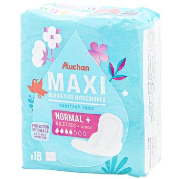 Прокладки гігієнічні Auchan Maxi 16шт