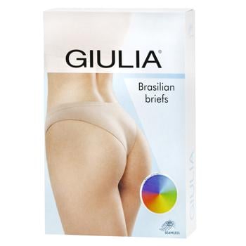 Труси жіночі Giulia Brasilian Briefs Color S/M Deep Taupe - купити, ціни на NOVUS - фото 2