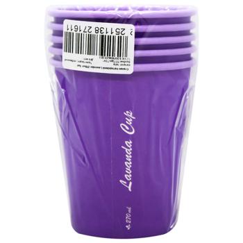 TCM Lavander Paper Cup 5pcs 270ml - buy, prices for Za Raz - photo 1
