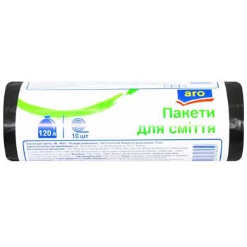 Пакети для сміття Aro 120л 10шт - купити, ціни на METRO - фото 1