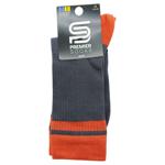 Носки Premier Socks мужские Рубчик контрастные пятка/носок р.29 серый + кирпичный