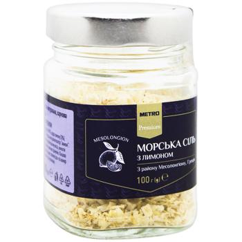 Сіль Metro Premium морська з лимоном 100г - купити, ціни на METRO - фото 2