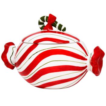 Bona Di Candy Jar 860ml Red with White - buy, prices for - photo 2