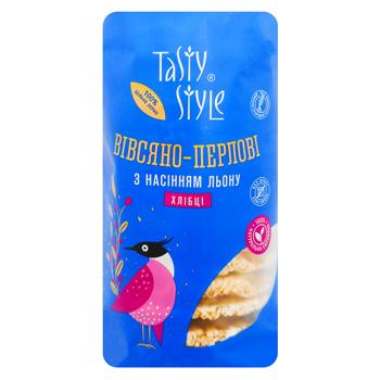 Хлібці Tasty Style вівсяно-перлові з насінням льону 100г