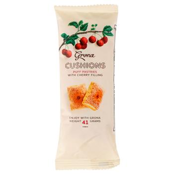 Grona Cushions Puff Pastries with Cherry Filling 41g