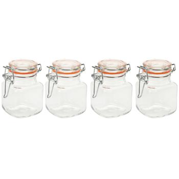 Excellent Houseware Food Storage Jar Set 90ml 4pcs - buy, prices for Auchan - photo 2