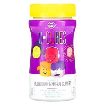 Solgar U-Cubes Cherry and Orange Flavored Children's Multivitamin and Mineral 60 gummies - buy, prices for Biotus - photo 1